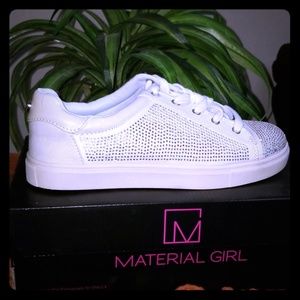 Material Girl Womens Elanie Fabric Low Top Lace Up